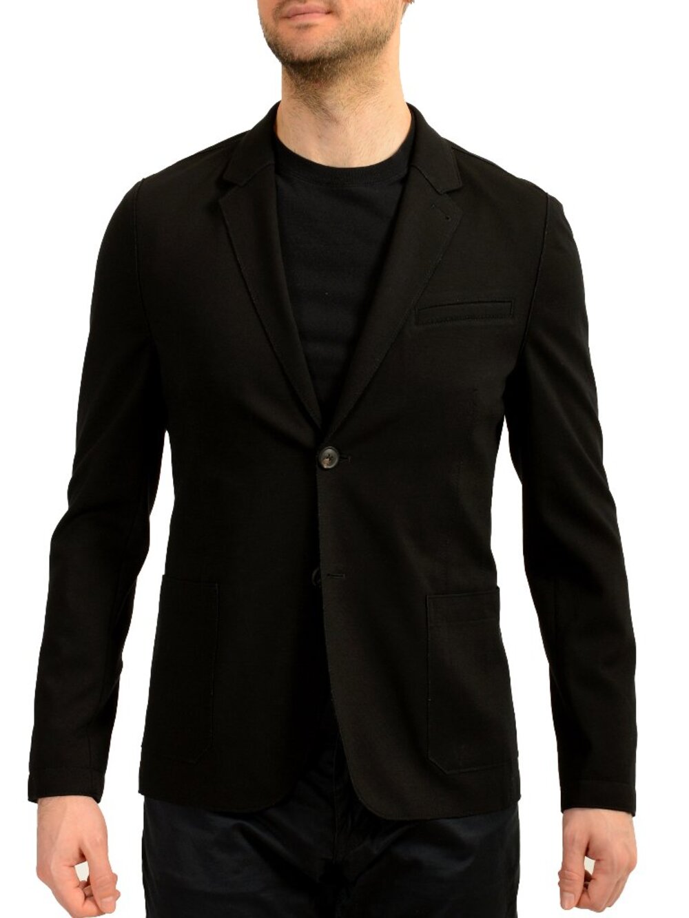 Hugo Boss Men's "Ardis-J" Black Two Button Sport Coat Blazer US 38R IT 48R